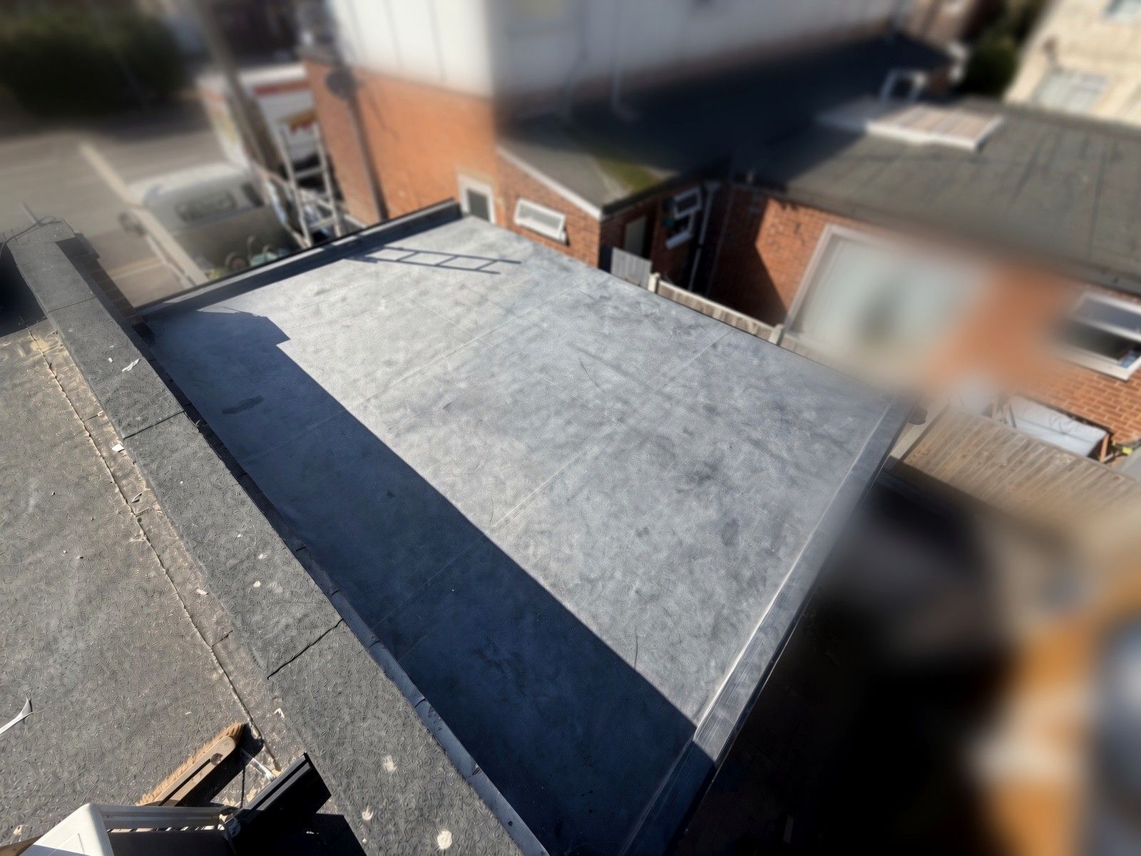 New rubber flat roof completed on pub extension, Gorleston Great Yarmouth – Prostar building works
