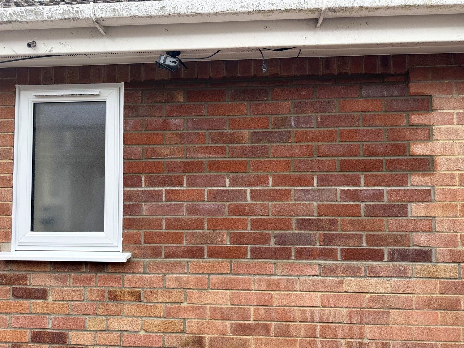 Replacement PVCu window fitted after existing window removed and opening bricked up – window installation Great Yarmouth Norfolk